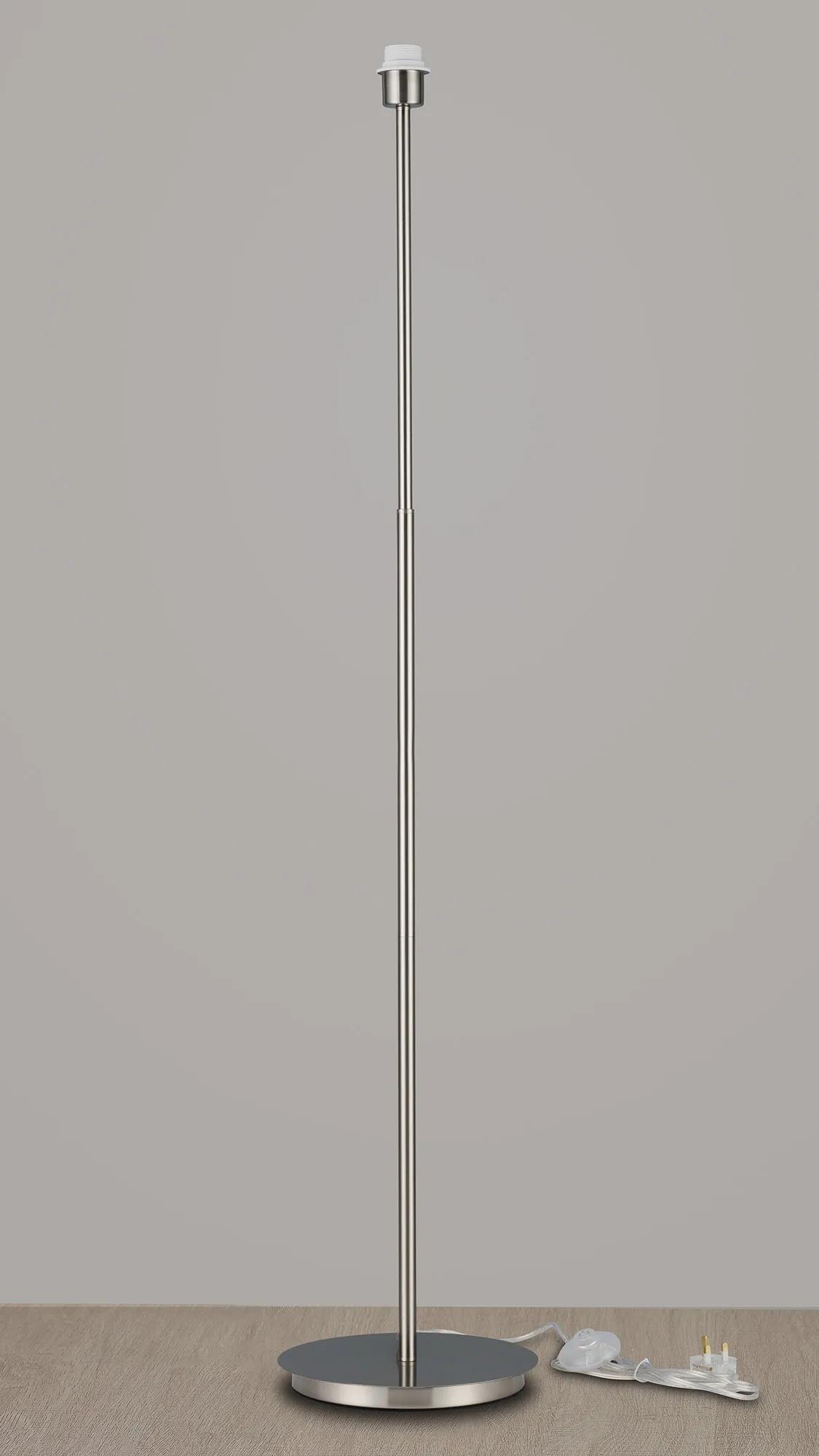Carrie Satin Nickel Floor Lamps Deco Base Only Floor Lamps Carrie Satin Nickel Floor Lamps Deco Base Only Floor Lamps
